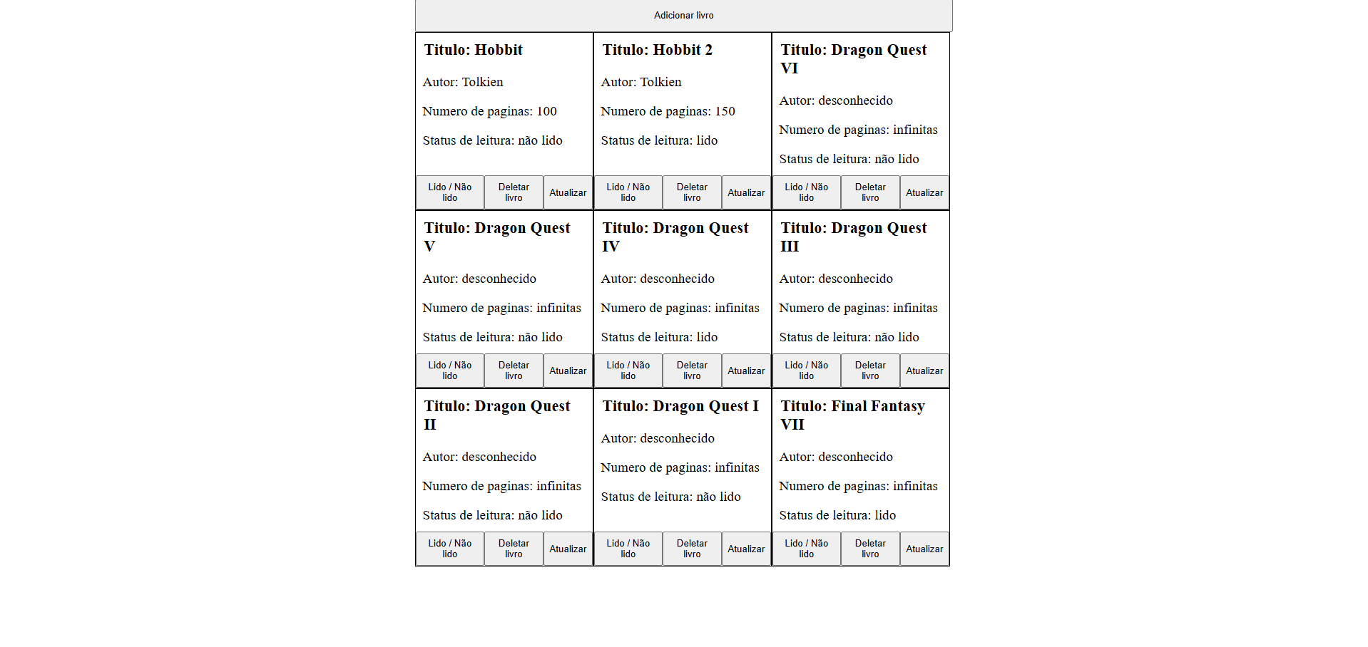 projeto biblioteca
