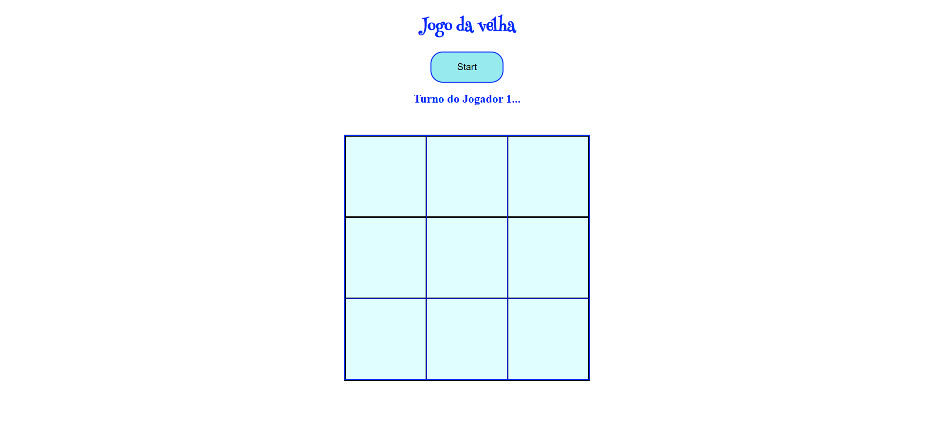 projeto do jogo da velha
